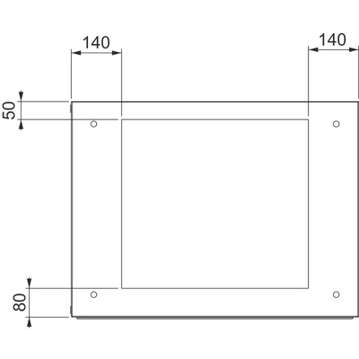 Schneider Electric NSYSME Series Gland Plate, 20mm H, 800mm W for Use with Spacial SM