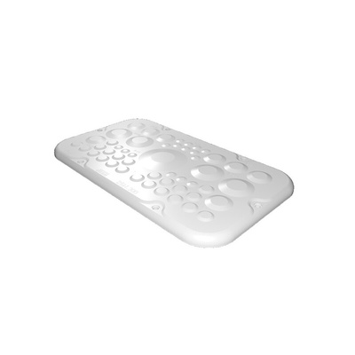 Rittal SZ Series RAL 7035 Plastic Gland Plate, 256mm W for Use with AX