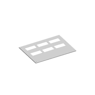 ABB RAL 7035 Roof Plate, 360mm W, 625mm L for Use with Cabinets TriLine