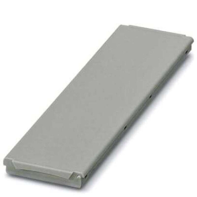 Phoenix Contact 6 DKL R KMGY, BC 161 Series RAL 7035 Polycarbonate Cover, 45mm H, 161.6mm W, 8mm L for Use with