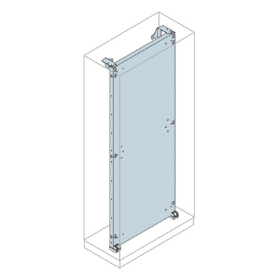 ABB IS2 Series Galvanised Steel Mounting Plate, 600mm W, 2.2m L for Use with IS2 Enclosures