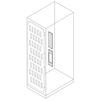 ABB IS2 Series Galvanised Steel Blanking Plate, 100mm W, 146mm L for Use with IS2 Enclosures