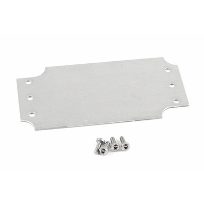 Hammond Steel Mounting Plate, 66mm W, 119mm L for Use with 1554 & 1555 C, C2 & D2 Enclosures, D