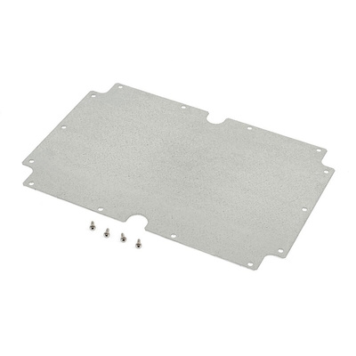 Hammond Steel Mounting Plate, 200mm W, 300mm L for Use with 1554 & 1555 X Enclosures