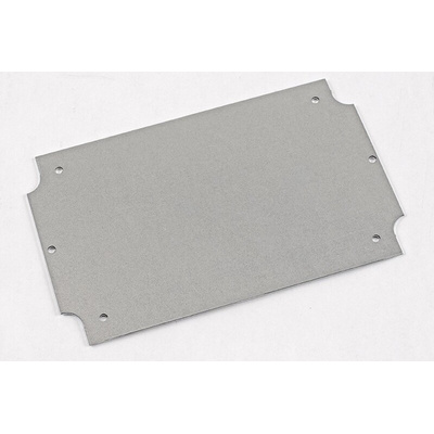 Hammond Steel Mounting Plate, 106.66mm W, 167.13mm L for Use with Flanged 1555 HF & H2F Enclosures