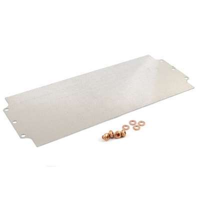 Hammond Steel Mounting Plate, 6.3in W, 360.68mm L for Use with 1590ZGRP163 enclosure