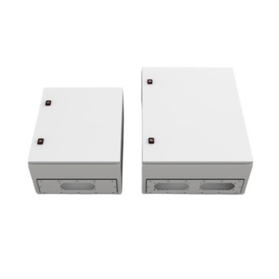 nVent HOFFMAN AF Series RAL 7035 Mild Steel Gland Plate, 342mm W, 2mm L for Use with Enclosures