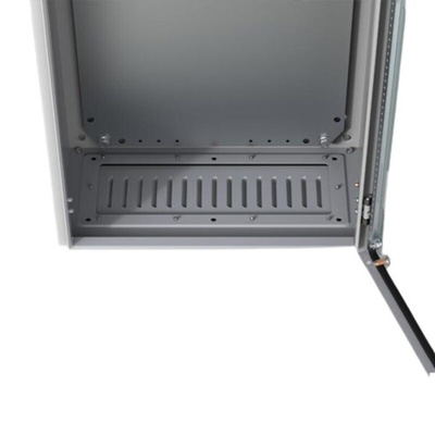 nVent HOFFMAN AFR Series RAL 7035 Mild Steel Ventilated Gland Plate, 442mm W, 128mm L for Use with Enclosures