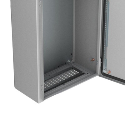 nVent HOFFMAN AF Series RAL 7035 Mild Steel Ventilated Gland Plate, 342mm W, 128mm L for Use with Enclosures