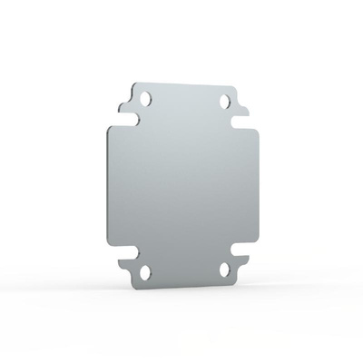 nVent HOFFMAN BMP Series Galvanised Steel Mounting Plate, 600mm W, 400mm L for Use with Enclosures