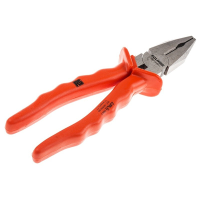 RS PRO VDE Insulated Chrome Vanadium Steel Pliers Combination Pliers, 270 mm Overall Length