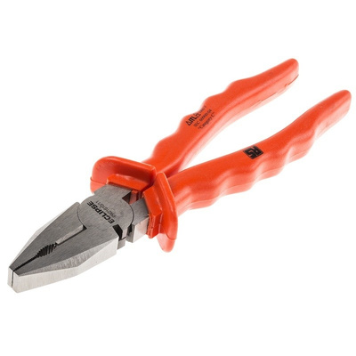 RS PRO VDE Insulated Chrome Vanadium Steel Pliers Combination Pliers, 270 mm Overall Length