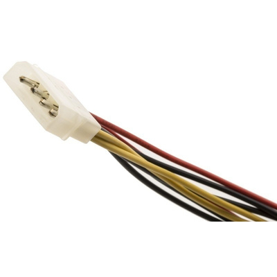 Roline Connector Cable Assembly, Male 4-Pin Molex to 2 x Female 4-Pin Molex 4-Pin Molex Male to Female 300mm 4-Pin Molex