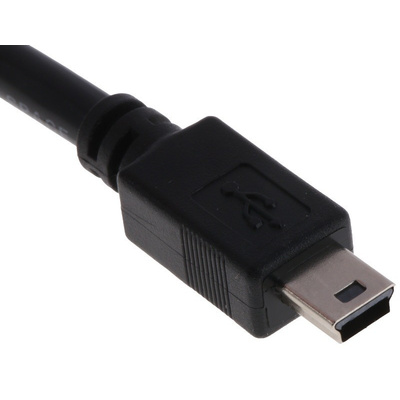 RS PRO Male Mini USB B to Female Mini USB B USB Extension Cable, 200mm