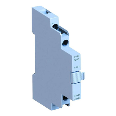 WEG Auxiliary Contact Block, 2 Contact, 1NC + 1NO, Side Mount