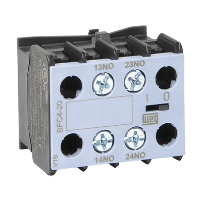 WEG Auxiliary Contact Block, 2 Contact, 2NO, Front Mount