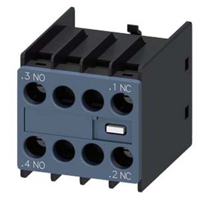 Siemens Auxiliary Switch Block, 4 Contact, 4NC, Snap-On, Sirius Innovation
