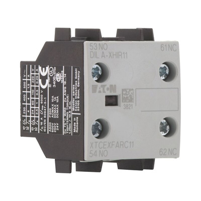 Eaton Auxiliary Contact, 2 Contact, 1NC + 1NO, Front Mount