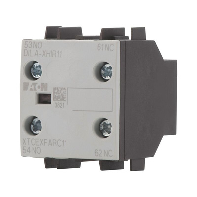 Eaton Auxiliary Contact, 2 Contact, 1NC + 1NO, Front Mount