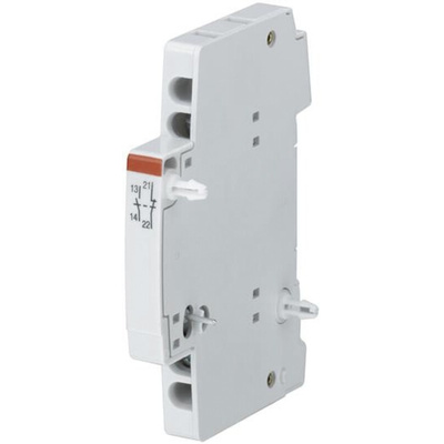 ABB Auxiliary Contact, 2 Contact, 2NO, DIN Rail Mount