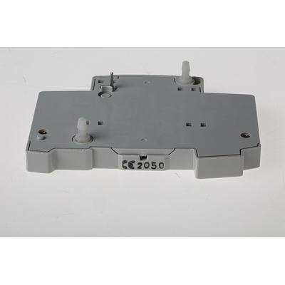 ABB Auxiliary Contact, 2 Contact, 1NC + 1NO, DIN Rail Mount