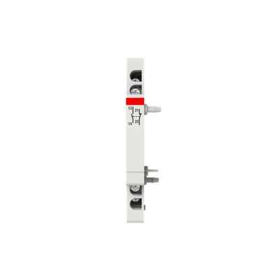 ABB Auxiliary Contact, 2 Contact, 1NC + 1NO, DIN Rail Mount