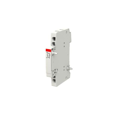 ABB Auxiliary Contact, 2 Contact, 1NC + 1NO, DIN Rail Mount