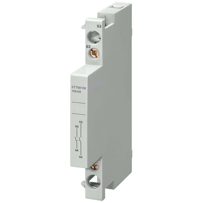 Siemens Auxiliary Contact, 2 Contact, 1NC + 1NO, DIN Rail Mount, SENTRON