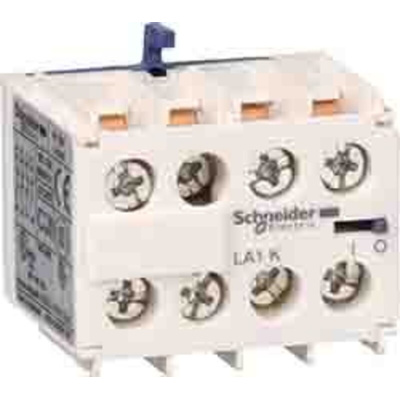 Schneider Electric Auxiliary Contact Block, 1NC + 3NO, DIN Rail Mount, TeSys K