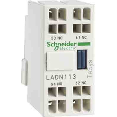 Schneider Electric Auxiliary Contact Block, 2NC, DIN Rail Mount, TeSys
