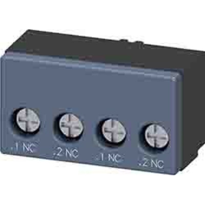 Siemens Auxiliary Contact, 2 Contact, 2NC, Front Mount, SIRIUS