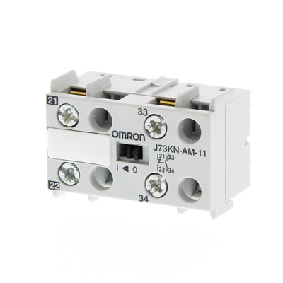 Omron Contact, 2 Contact, 1NC + 1NO, DIN Rail Mount