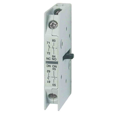 Omron Auxiliary Contact Block, 1 Contact, 1NC + 1NO, Side Mount