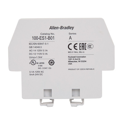 Rockwell Automation Auxiliary Contact, 1 Contact, Side Mount