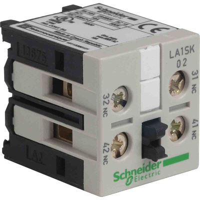 Schneider Electric Auxiliary Contact Block, 2NC, Front Mount, Tesys