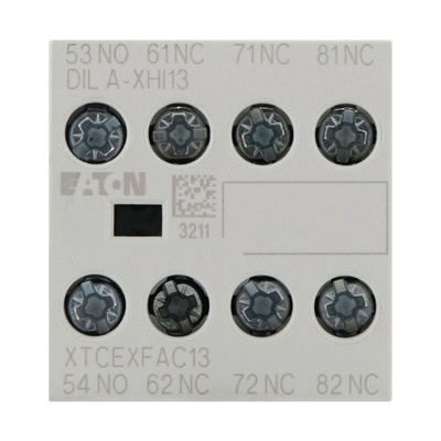 Eaton Auxiliary Contact, 4 Contact, 1 N/O, 3 NC, Front Fixing, DILA, DILM7-DILM38