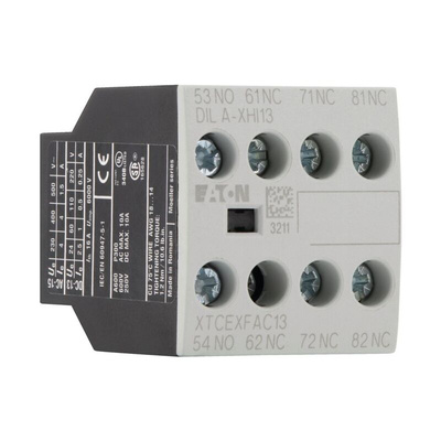 Eaton Auxiliary Contact, 4 Contact, 1 N/O, 3 NC, Front Fixing, DILA, DILM7-DILM38