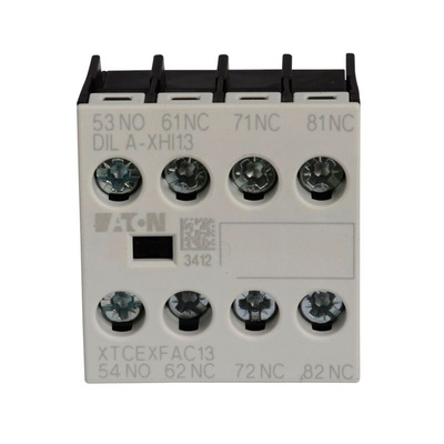 Eaton Auxiliary Contact, 4 Contact, 1 N/O, 3 NC, Front Fixing, DILA, DILM7-DILM38