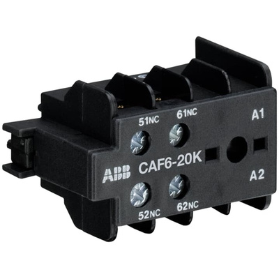 ABB Auxiliary Contact, 2 Contact, 2NO, Front Mount