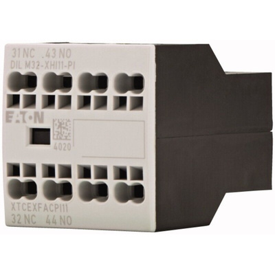 Eaton Auxiliary Contact, 2 Contact, 1 NC, 1 NO, Front Fixing