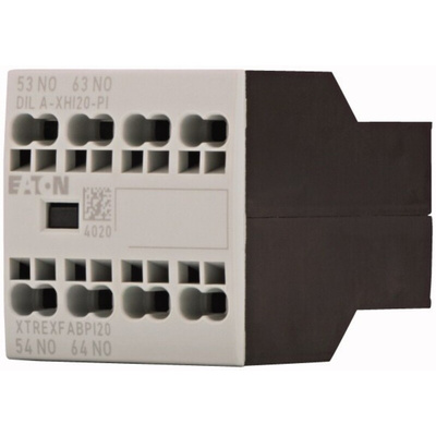 Eaton Auxiliary Contact, 2 Contact, 2 NO, Front Fixing