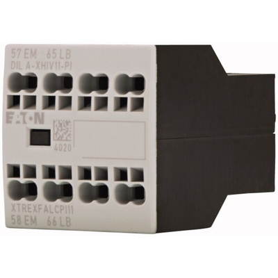 Eaton Auxiliary Contact, 2 Contact, 1 NCL, 1 NOE, Front Fixing