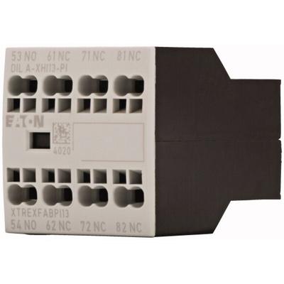 Eaton Auxiliary Contact, 4 Contact, 1 NO, 3 NC, Front Fixing