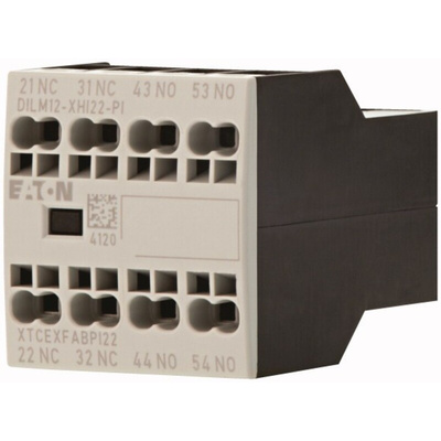 Eaton Auxiliary Contact, 4 Contact, 2 NC, 2 NO, Front Fixing