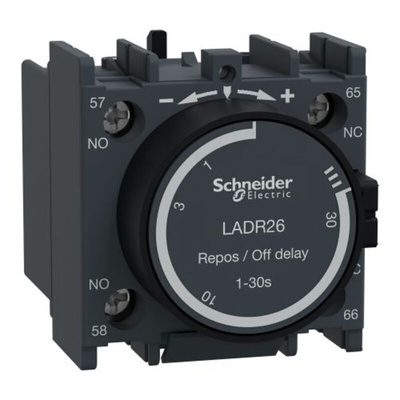 Schneider Electric Auxiliary Contact Block, 2 Contact, 1 No + 1 NC, Front Mount, TeSys