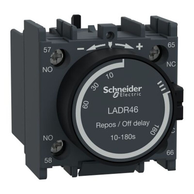 Schneider Electric Auxiliary Contact Block, 2 Contact, 1 NO + 1 NC, Front Mount, TeSys