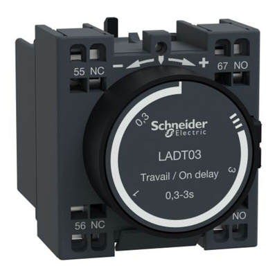 Schneider Electric Auxiliary Contact Block, 2 Contact, 1 NO + 1 NC, Front Mount, TeSys