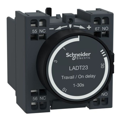 Schneider Electric Auxiliary Contact Block, 2 Contact, 1 NO + 1 NC, Front Mount, TeSys