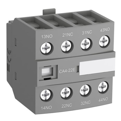 ABB Auxiliary Contact Block, 0 Contact, 4NC, Front Mount