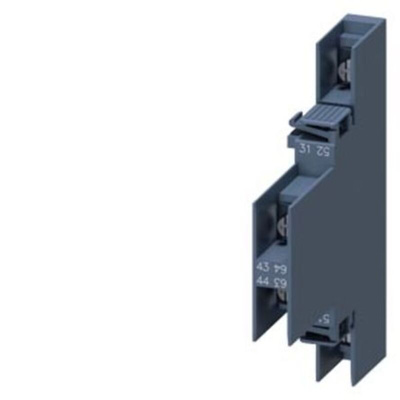 Siemens Auxiliary Switch Block, 2 Contact, 1 NO + 1 NC, Snap-On, SIRIUS